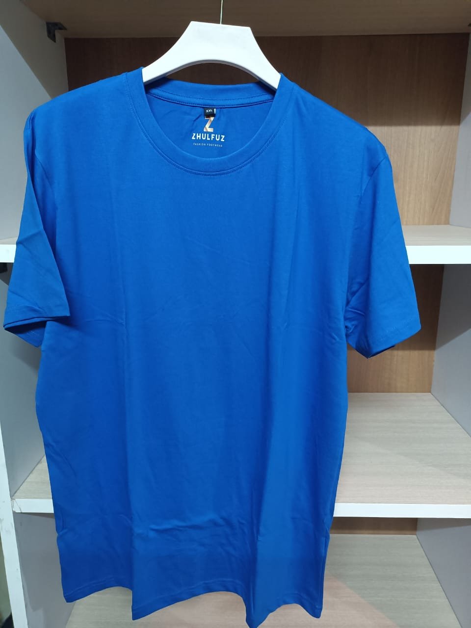 zhulfuz t shirts 180 gsm biowashed cotton || color blue || size 2xl