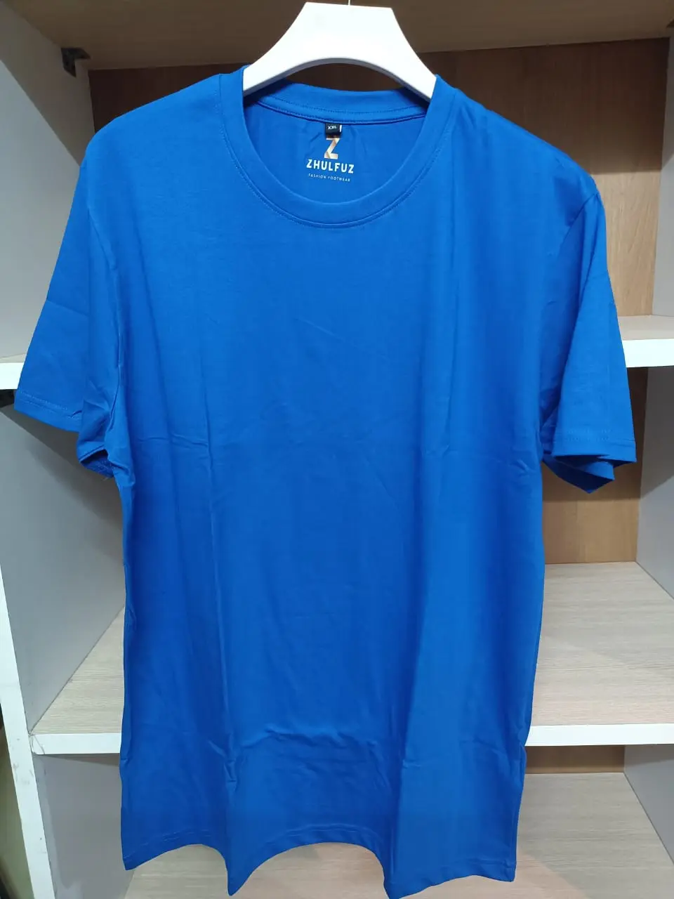 zhulfuz t shirts 180 gsm biowashed cotton || color blue || size 2xl