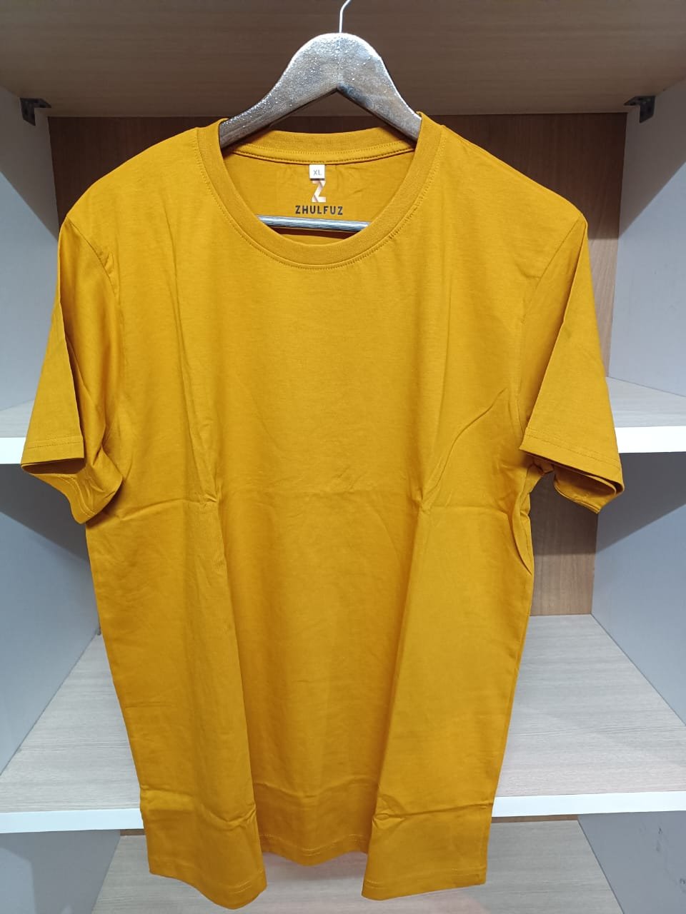 zhulfuz t shirts 180 gsm biowashed cotton || color orange|| size xl