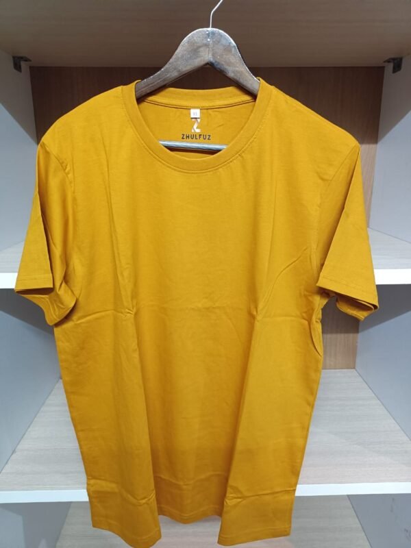 zhulfuz t shirts 180 gsm biowashed cotton || color orange|| size xl