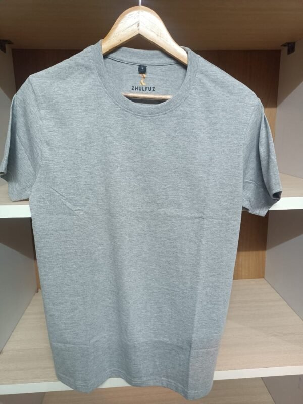 zhulfuz t shirts 180 gsm biowashed cotton || color grey || size small