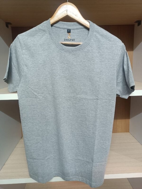 zhulfuz t shirts 180 gsm biowashed cotton || color grey || size small
