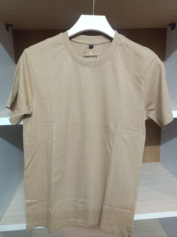 zhulfuz t shirts 180 gsm biowashed cotton || color peach || size small