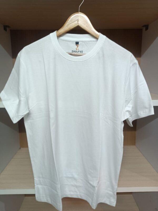 zhulfuz t shirts 180 gsm biowashed cotton || color white|| size large
