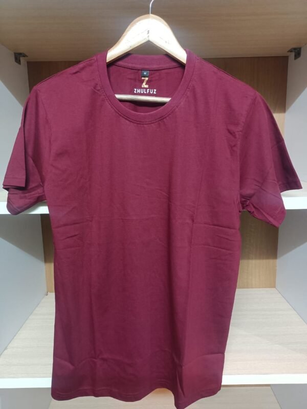 zhulfuz t shirts 180 gsm biowashed cotton || color maroon|| size medium