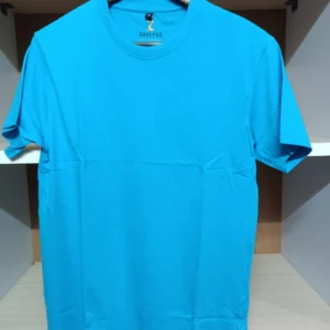 zhulfuz t shirts 180 gsm biowashed cotton || color sky blue || size medium