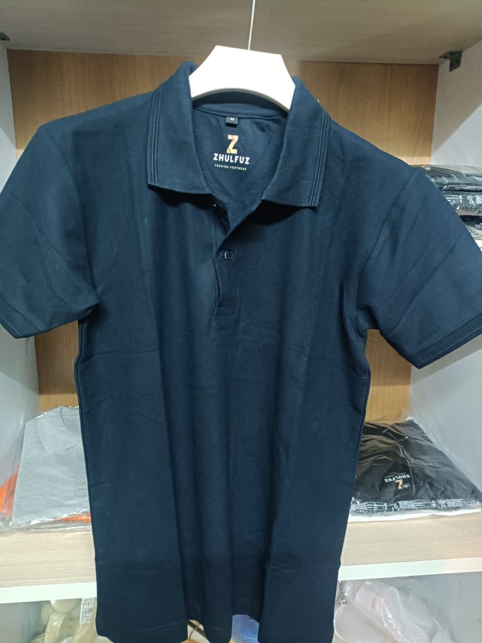 zhulfuz classic polo t shirt for man | color navy | size medium