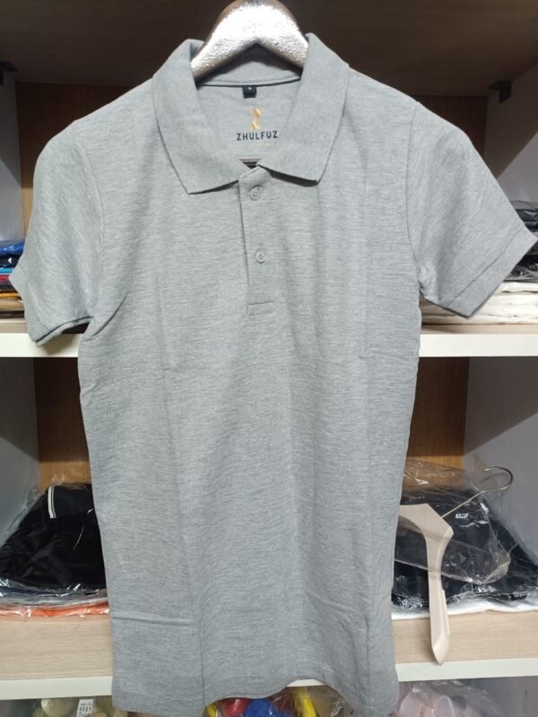 zhulfuz classic polo t shirt for man | color grey | size small