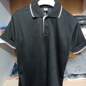 zhulfuz double tapping polo t shirt for man | color black | size large