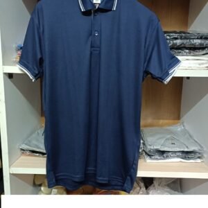 zhulfuz double tapping polo t shirt for man | color navy| size xl