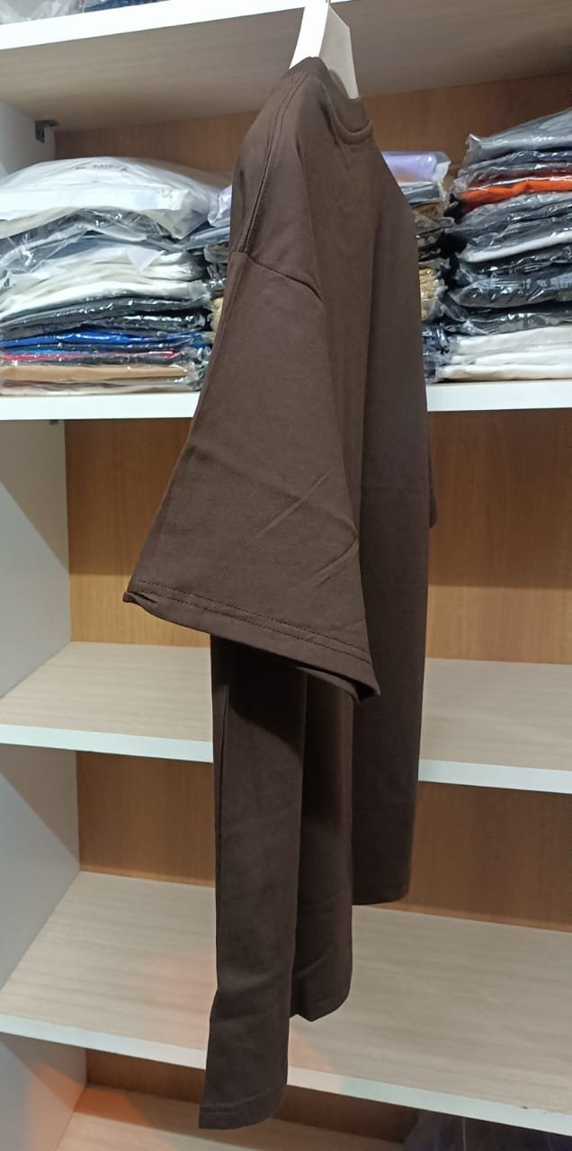 zhulfuz t shirts 240 gsm oversized cotton || color coffee zhulfuz t shirts 240 gsm oversized cotton || color coffee